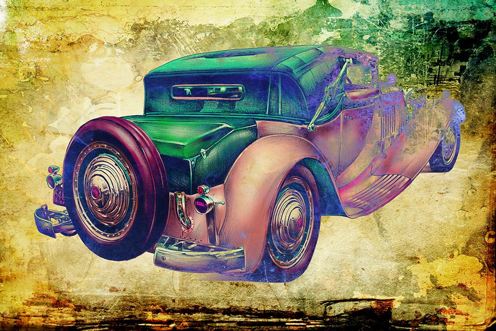Vintage car 6 art print by Rafal Kulik for $57.95 CAD