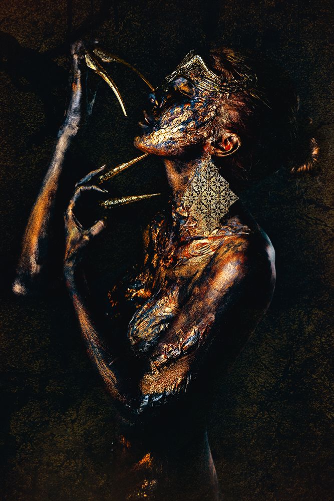 She is a Fire full of rage and chaos art print by Ruslan Bolgov for $57.95 CAD