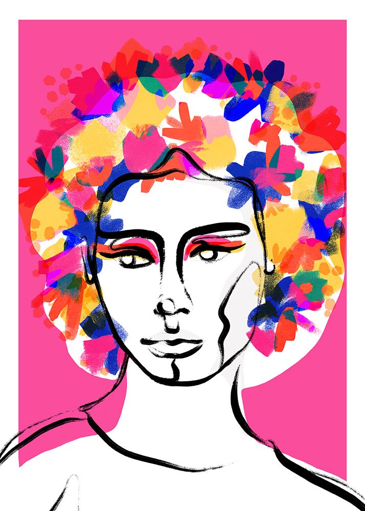 Flower Hair art print by Treechild for $57.95 CAD
