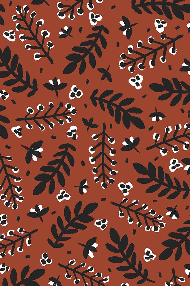 Banches And Berries (Brown) art print by Treechild for $57.95 CAD