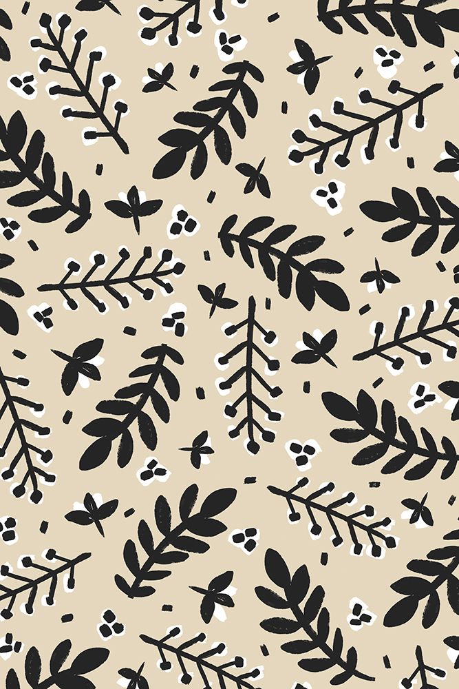 Banches And Berries (Beige) art print by Treechild for $57.95 CAD