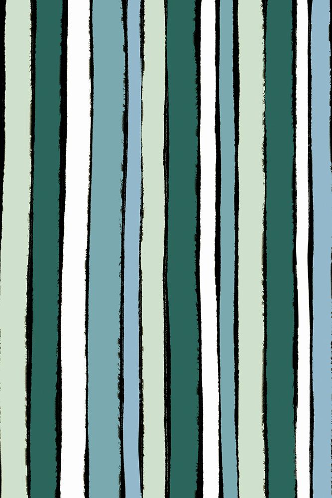 Smaragd Green Stripes art print by Treechild for $57.95 CAD