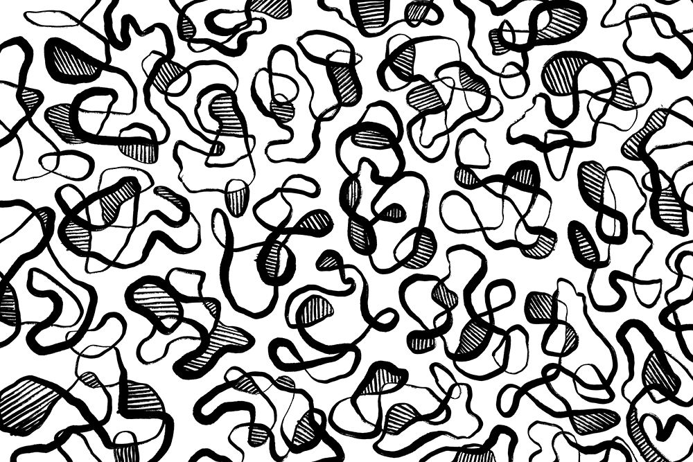 Abstract Thin Lines Pattern art print by Treechild for $57.95 CAD