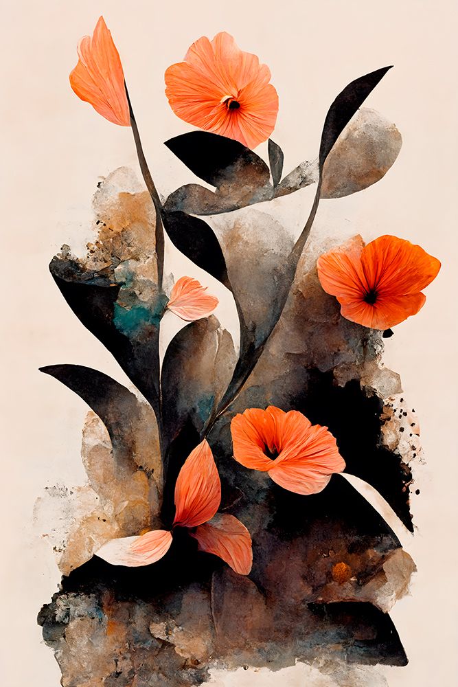 Coral Flowers art print by Treechild for $57.95 CAD