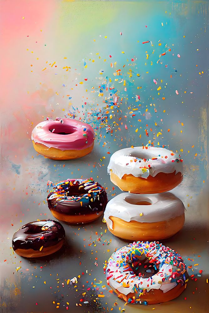 Yummy Donuts art print by Treechild for $57.95 CAD
