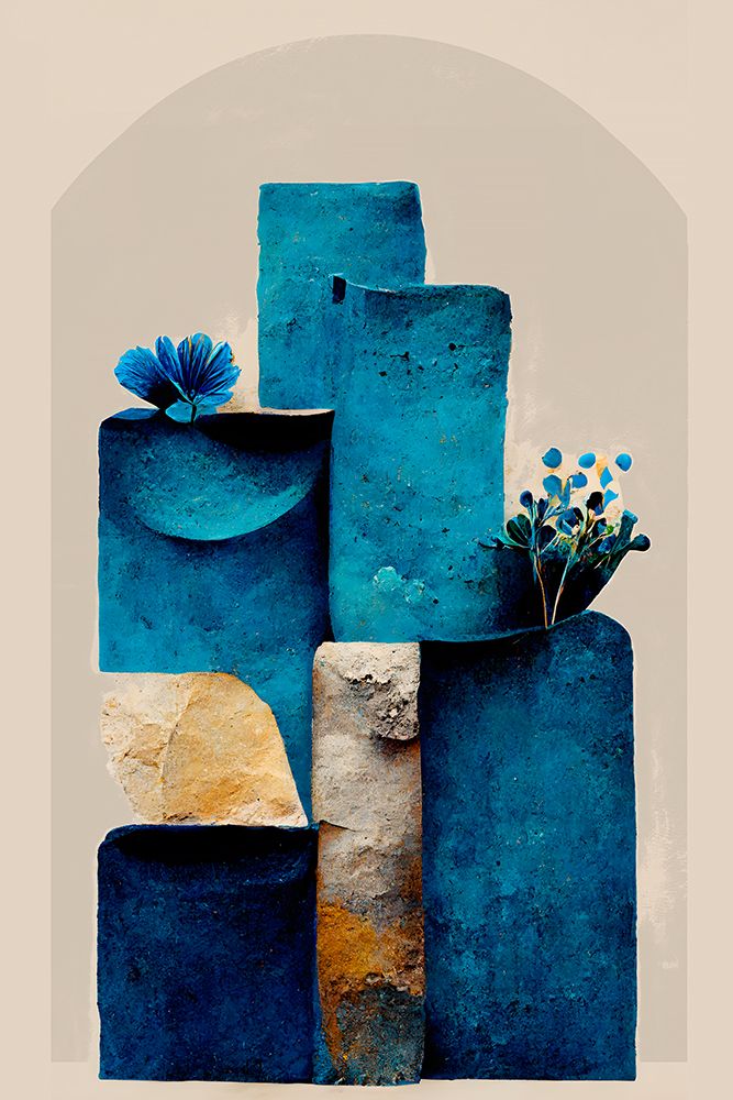 Blue Wall art print by Treechild for $57.95 CAD