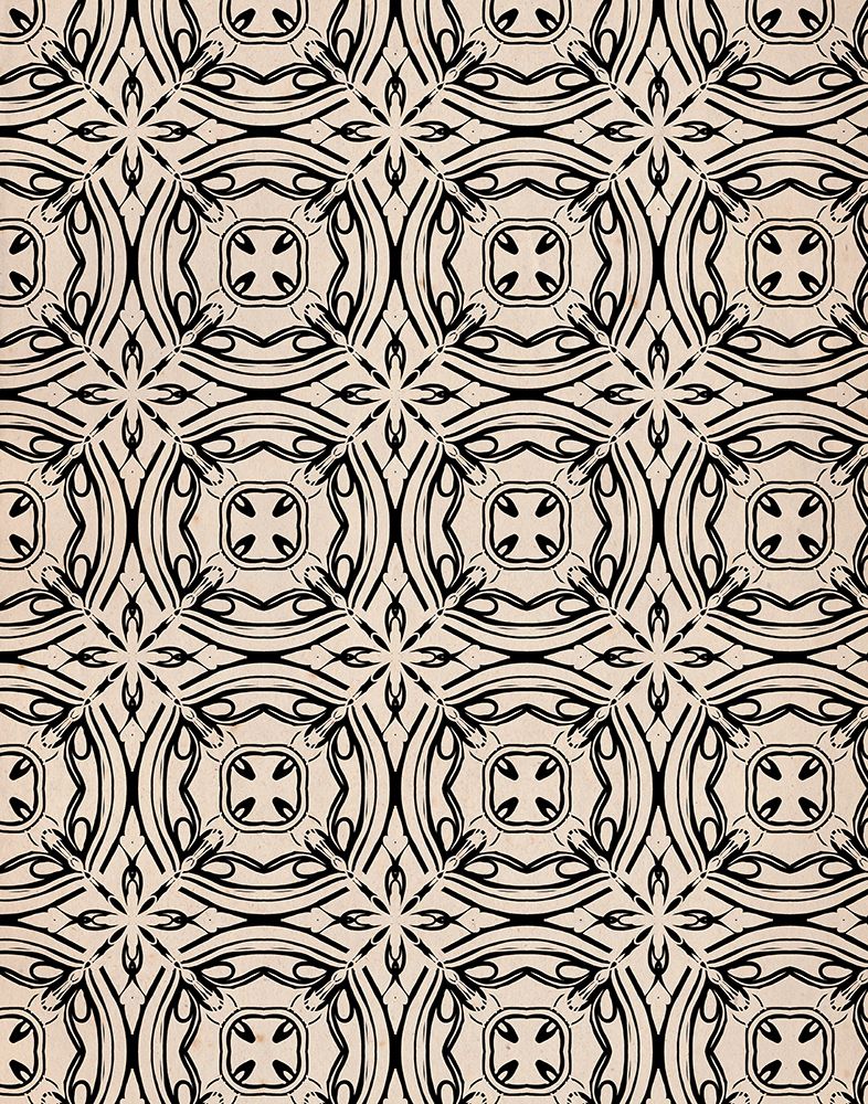 Beige and Black Tile Pattern art print by Treechild for $57.95 CAD