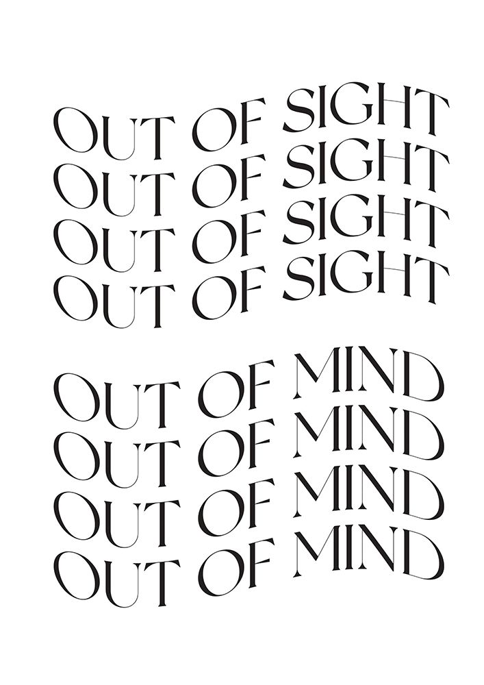 Out of sight - out of mind art print by Valeria Castillo for $57.95 CAD