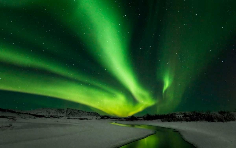 Aurora Borealis art print by Brin Ingibergsson-Bragi for $57.95 CAD