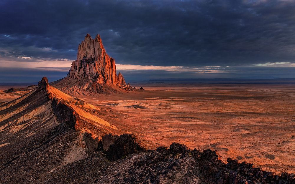Shiprock at Dawn art print by Joanna W. for $57.95 CAD