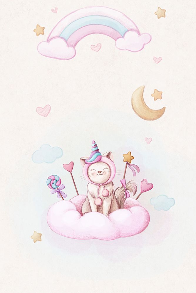 Meow - Im a unicorn art print by Xuan Thai for $57.95 CAD