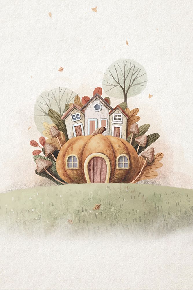 Pumpkin House art print by Xuan Thai for $57.95 CAD