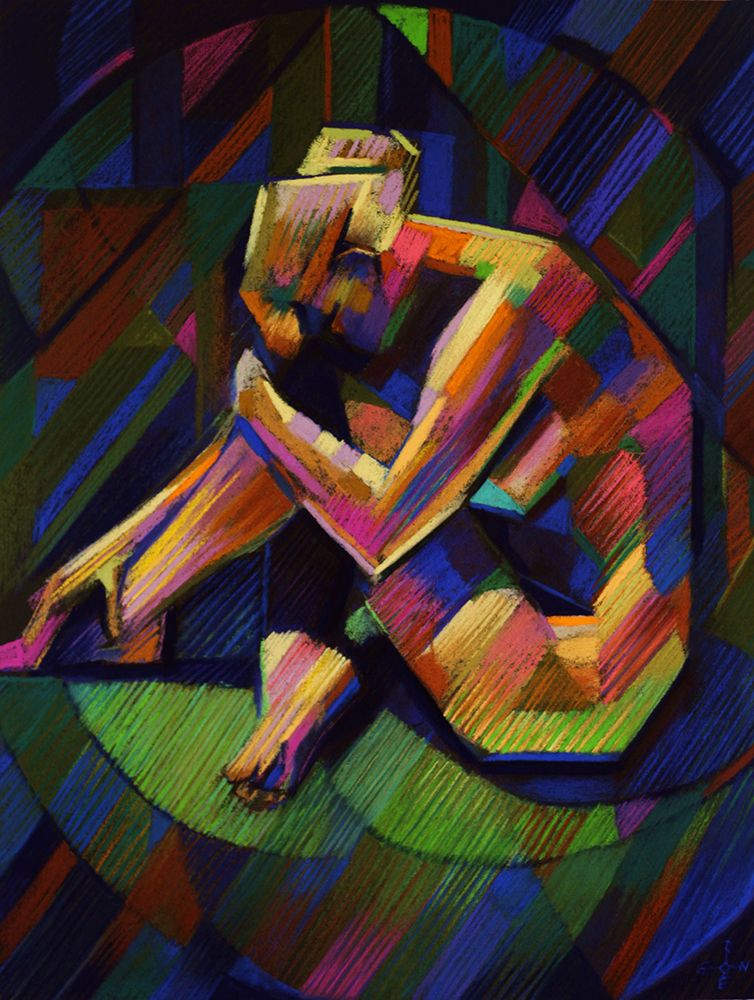 Cubistic Nude 07 (2013) art print by Corne Akkers for $57.95 CAD