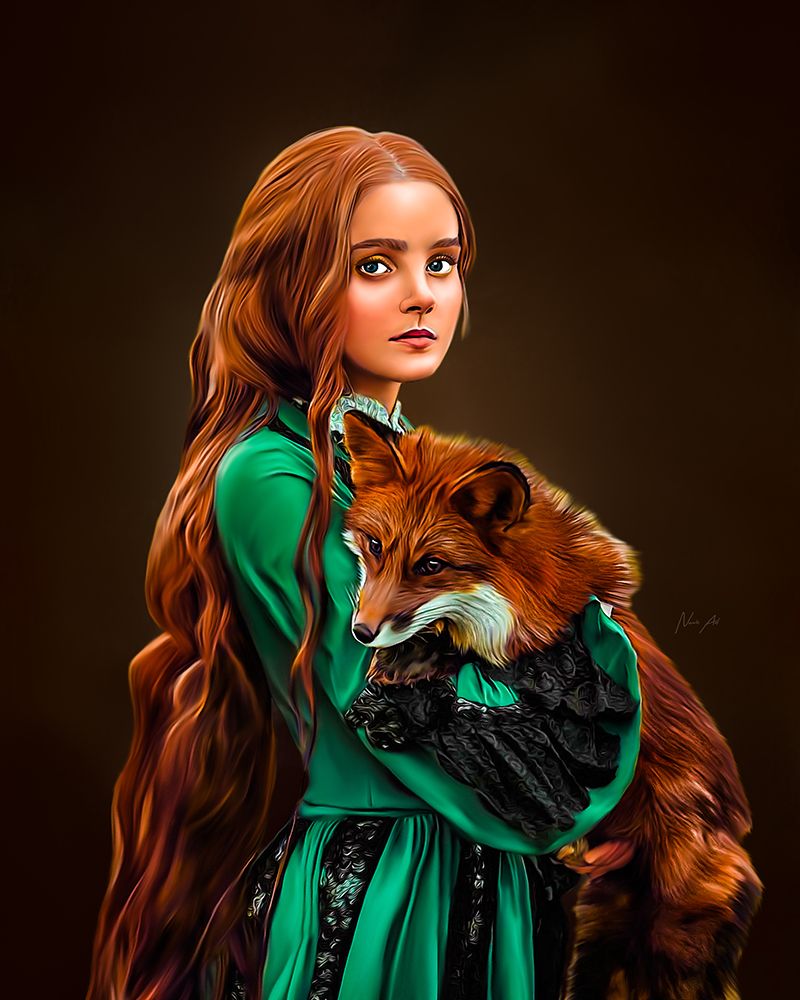 Redhead art print by Lord Amihere for $57.95 CAD
