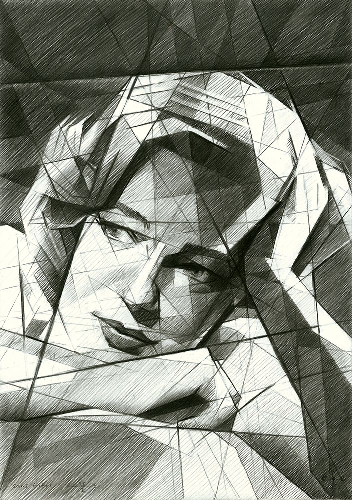 Simone Signoret art print by Corne Akkers for $57.95 CAD