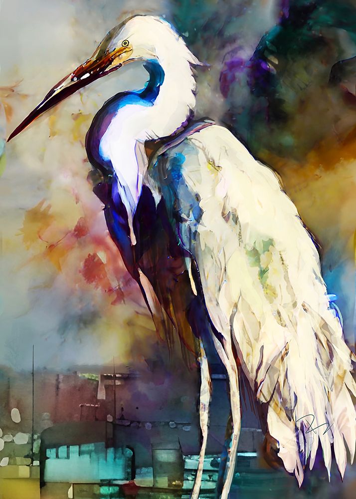 Egret After the Storm art print by Ruth Day for $57.95 CAD