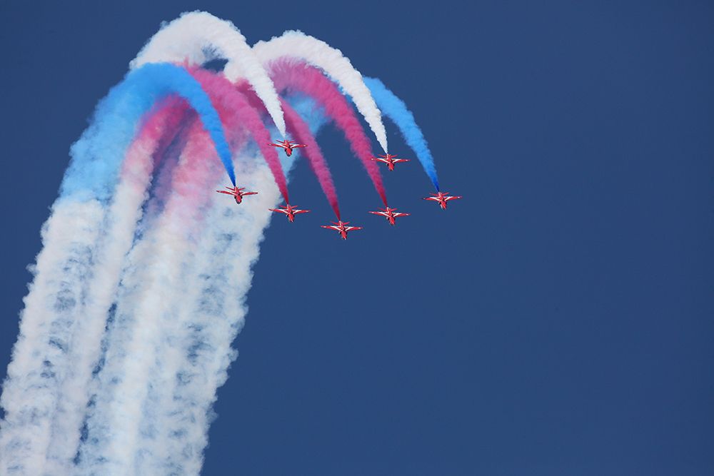 Red Arrows art print by Jonathan Simons for $57.95 CAD