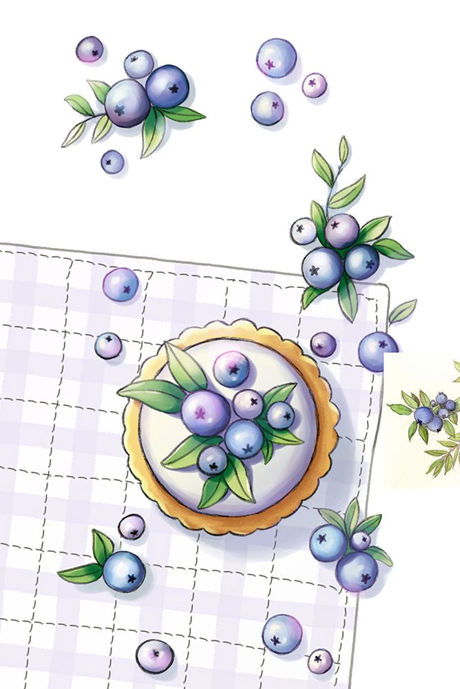 Blueberry Cake art print by Xuan Thai for $57.95 CAD