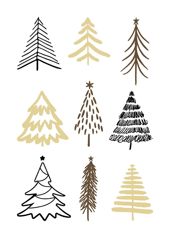 Christmas Trees 2 art print by Kristina N. for $57.95 CAD