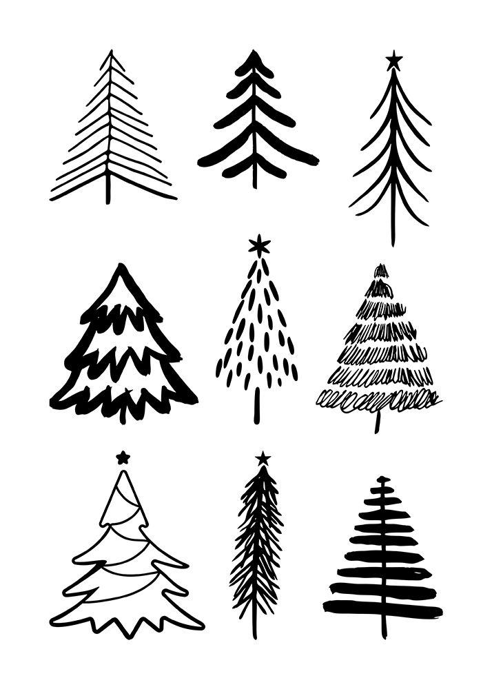 Christmas Trees 3 art print by Kristina N. for $57.95 CAD