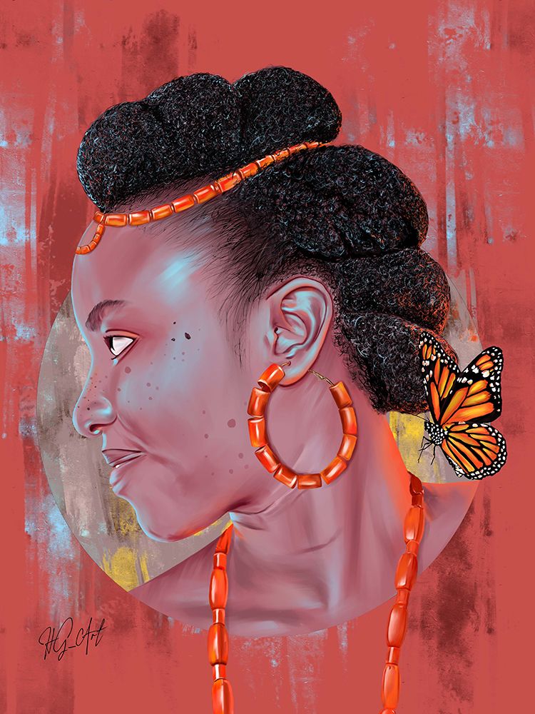 African Beauty art print by Ojenike Oladapo for $57.95 CAD