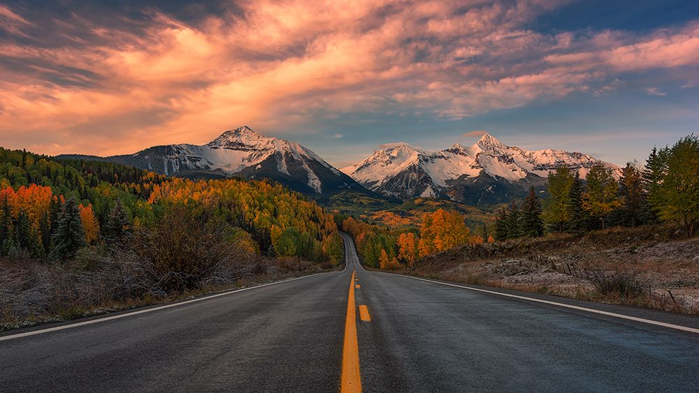 Epic Autumn Driving Road in Colorado art print by Mei Xu for $57.95 CAD