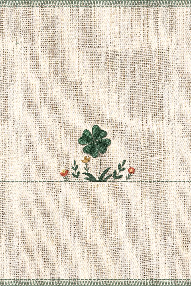 Lucky Clover Embroidery art print by Xuan Thai for $57.95 CAD