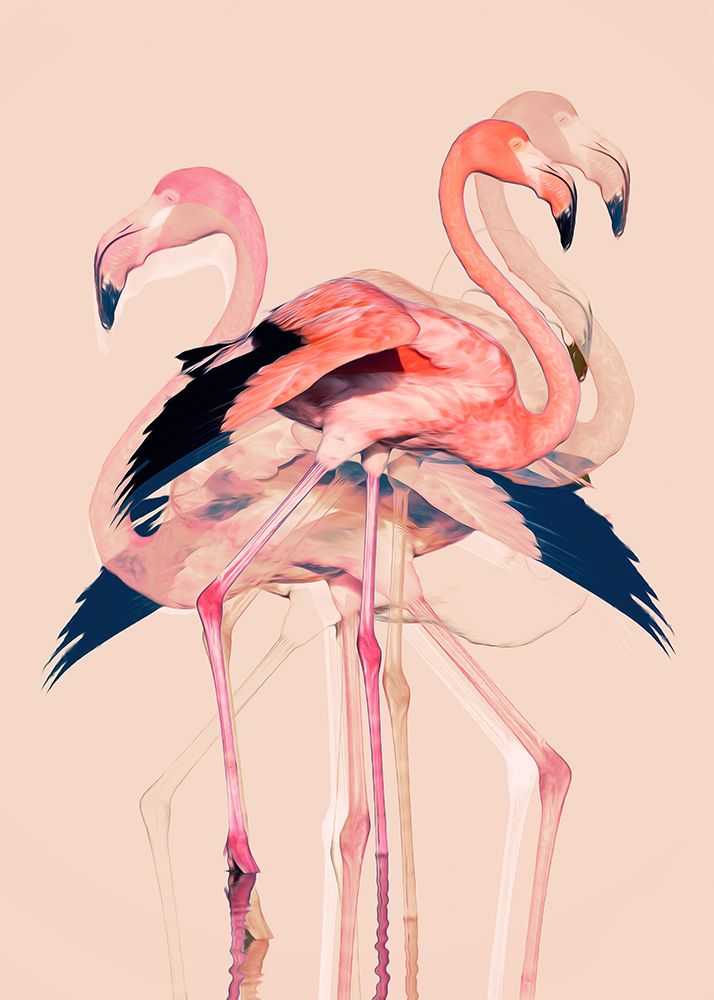 Flamingos Nr. 3 art print by Baard Martinussen for $57.95 CAD
