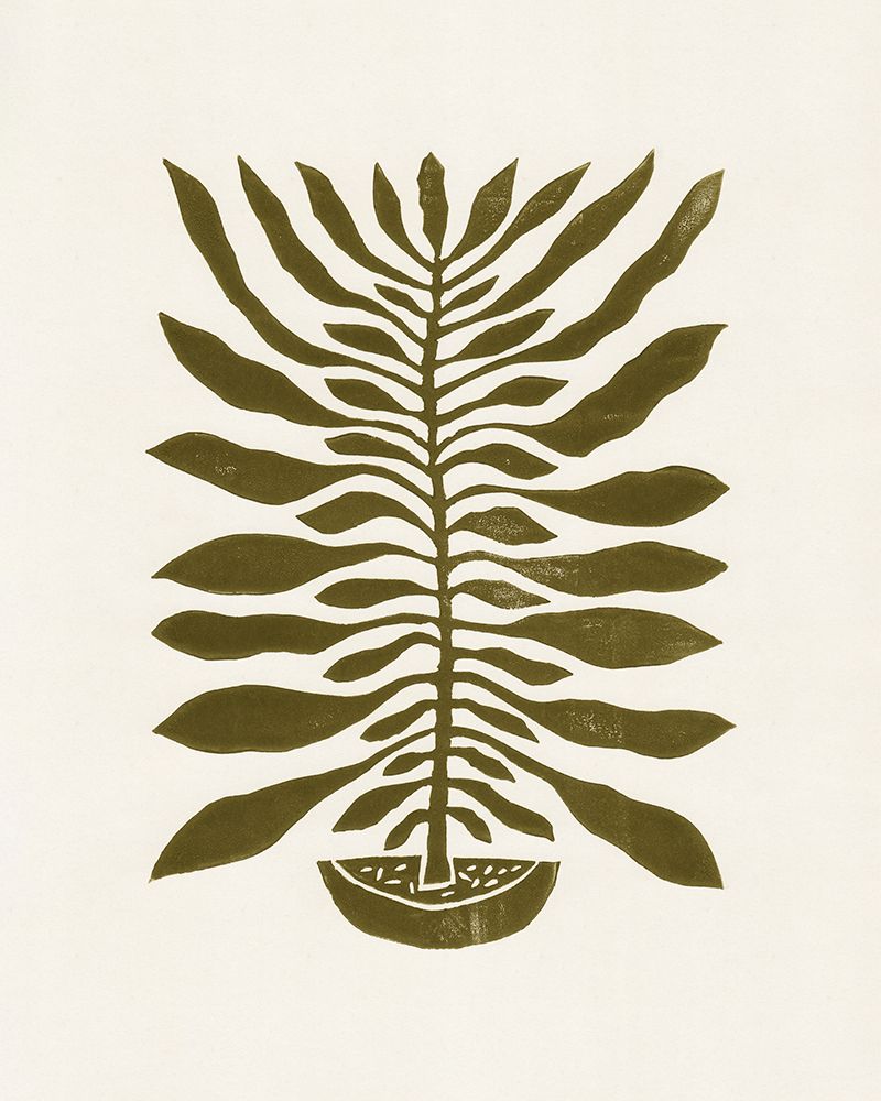 ne Hundred-Leaved Plant #22 / Lino Print art print by Alisa Galitsyna for $57.95 CAD