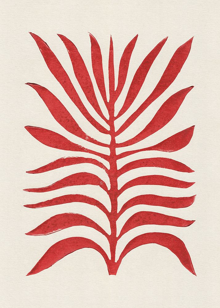Red Branch / Lino Print art print by Alisa Galitsyna for $57.95 CAD