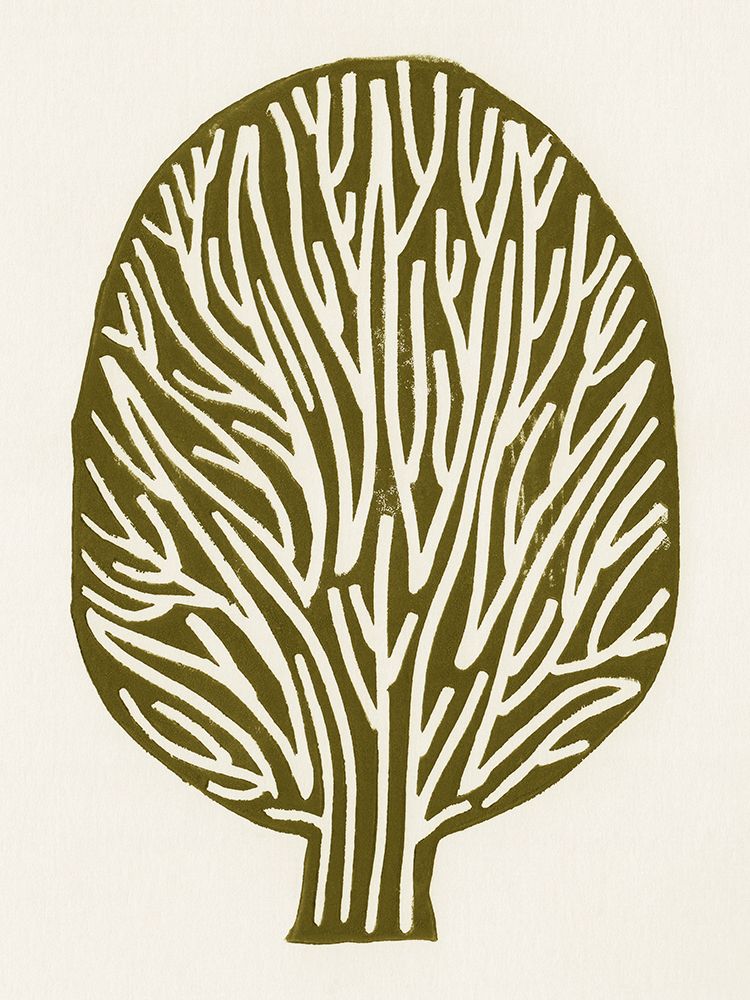 Linocut Tree art print by Alisa Galitsyna for $57.95 CAD