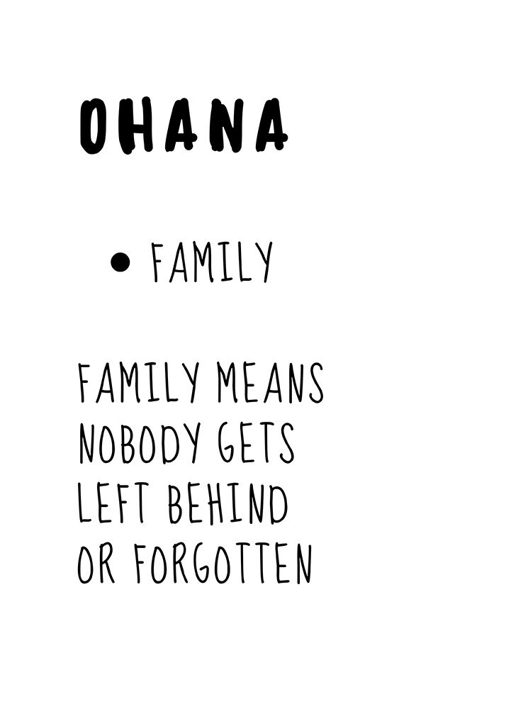 Ohana Means Family art print by Kristina N. for $57.95 CAD