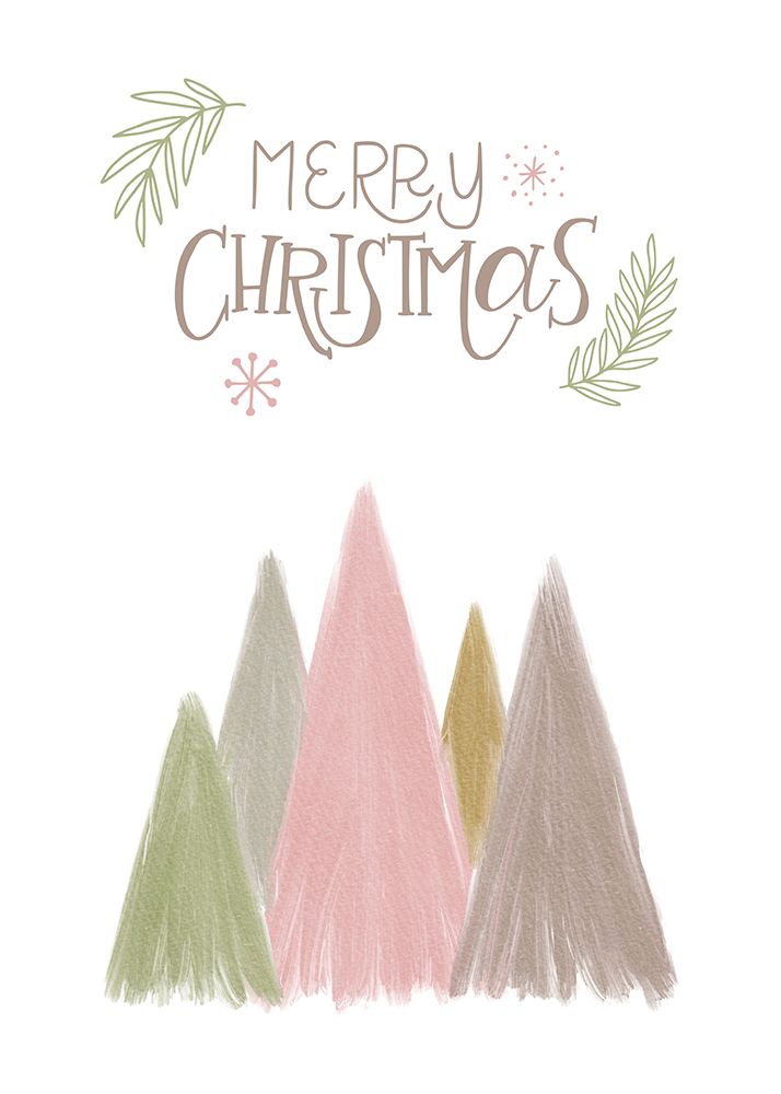 Merry Christmas Trees 1 art print by Kristina N. for $57.95 CAD