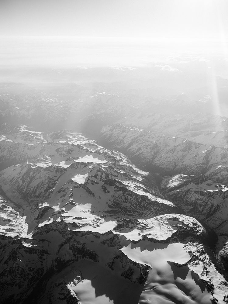 Alps in Black and White art print by Raisa Zwart for $57.95 CAD