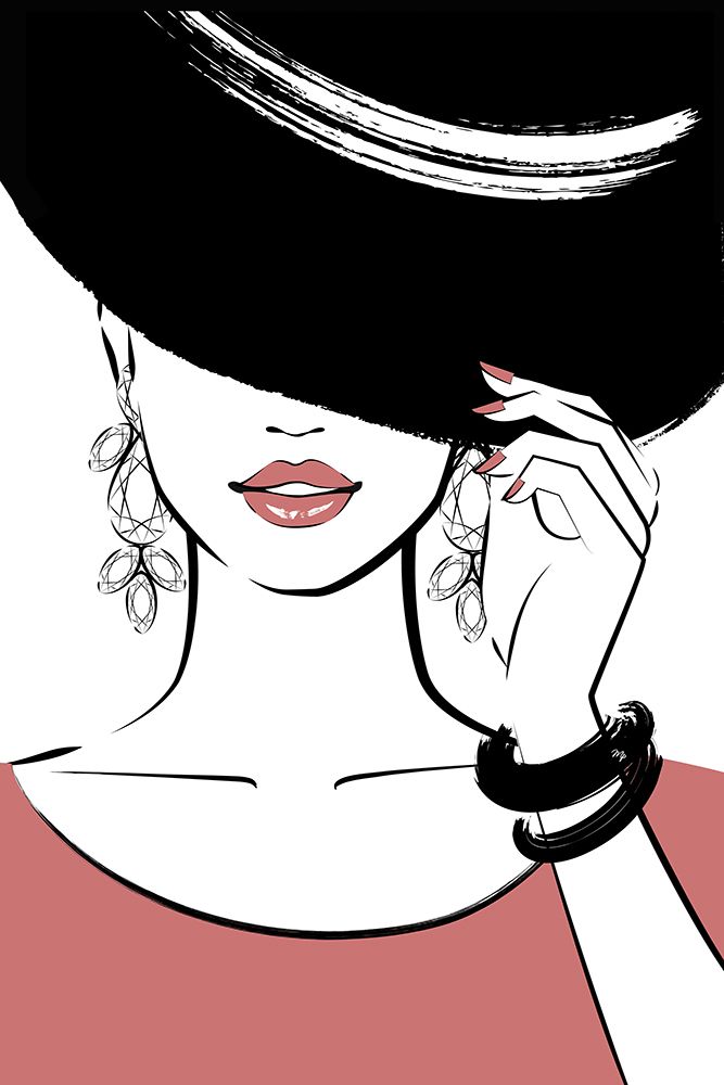 Hat Girl art print by Martina for $57.95 CAD