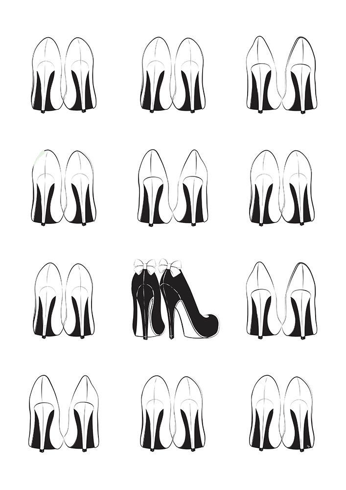 Heels art print by Martina for $57.95 CAD