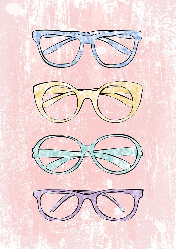 Pink Glasses art print by Martina for $57.95 CAD
