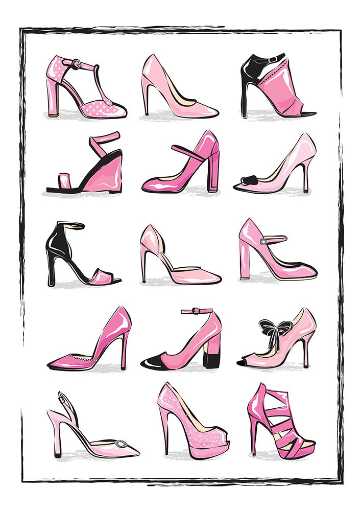 Pink Shoes art print by Martina for $57.95 CAD