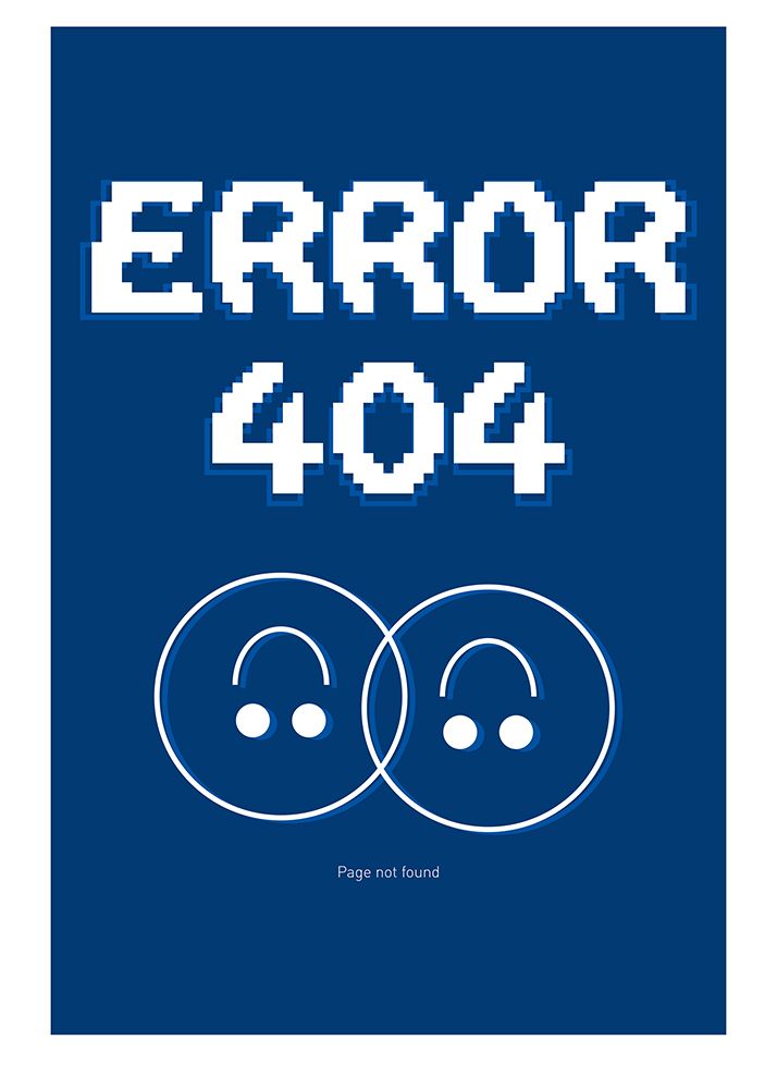 Error 404 art print by Sergio Ortiz for $57.95 CAD