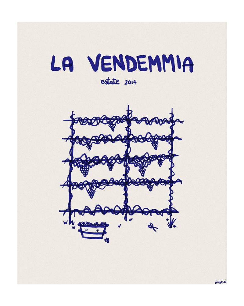La vendemmia art print by Giulia Mora for $57.95 CAD
