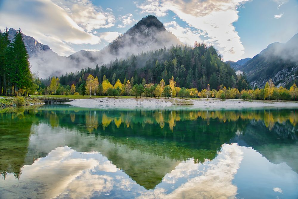 Lake Jasna After Rain Shower art print by Bostjan Hribar for $57.95 CAD