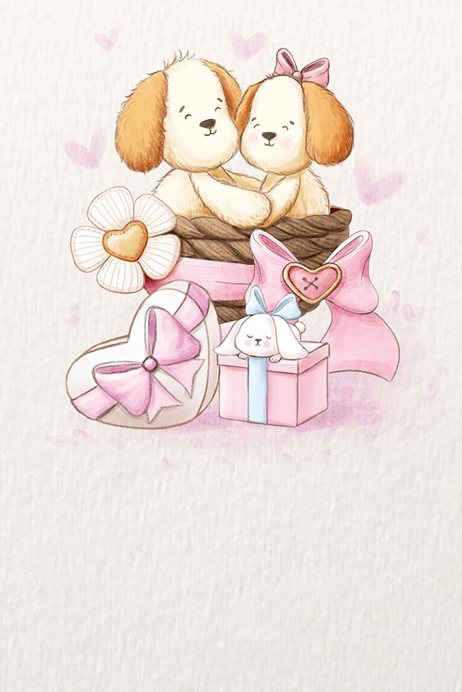 Puppy in Love art print by Xuan Thai for $57.95 CAD