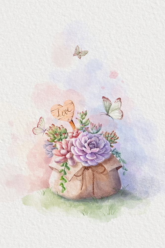 Vintage Succulent art print by Xuan Thai for $57.95 CAD