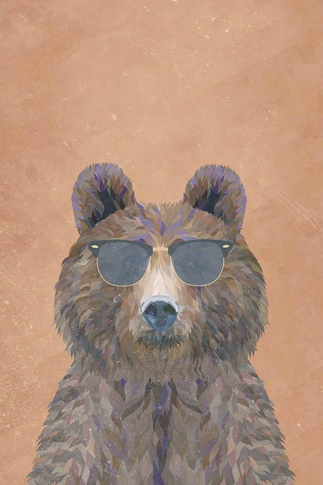 Cool Bear Portrait art print by Sarah Manovski for $57.95 CAD