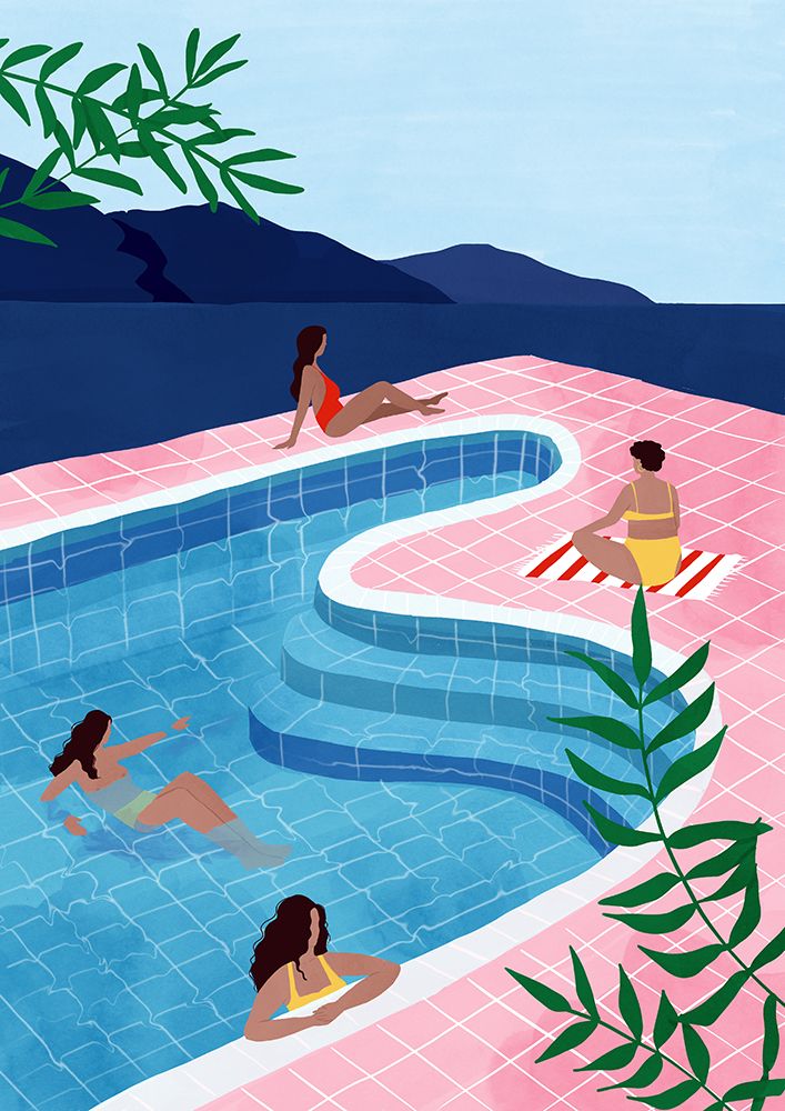 Pool Ladies art print by Maja Tomljanovic for $57.95 CAD