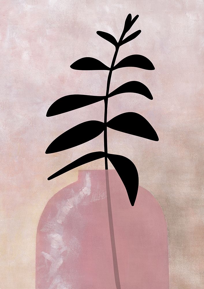 Eui vase with leaves art print by Rosana Laiz Blursbyai for $57.95 CAD