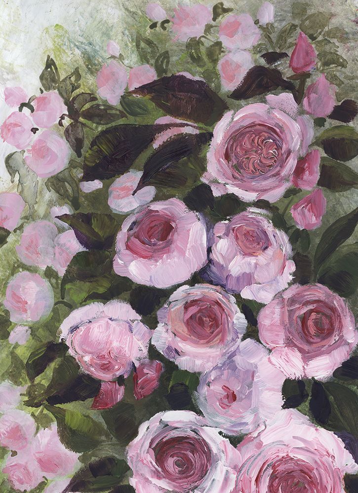 Aurorie painterly roses art print by Rosana Laiz Blursbyai for $57.95 CAD