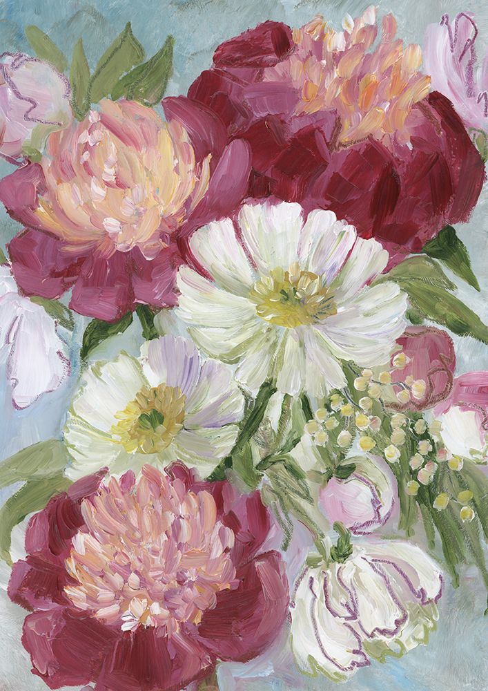 Eleanora painterly florals art print by Rosana Laiz Blursbyai for $57.95 CAD