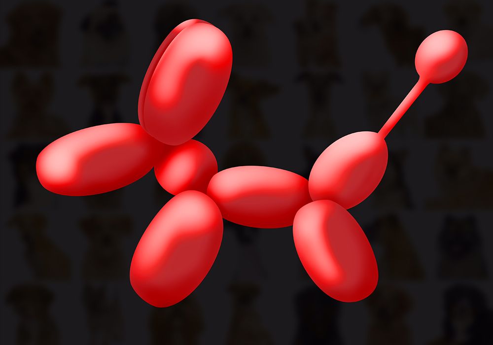 Balloon Dog art print by Tomas Harstedt for $57.95 CAD