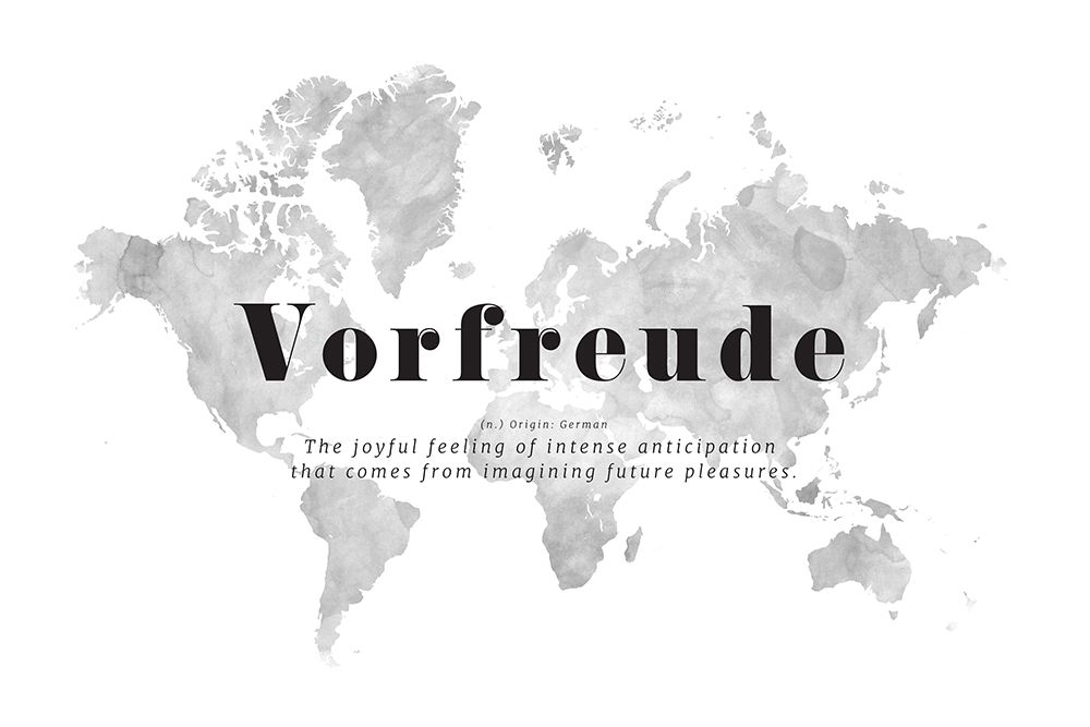 Vorfreude world map art print by Rosana Laiz Blursbyai for $57.95 CAD